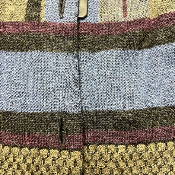 SOL Women Large Baby Alpaca Cardigan Sweater Merino Wool Fur collar Grandpa Warm - Picture 4 of 16